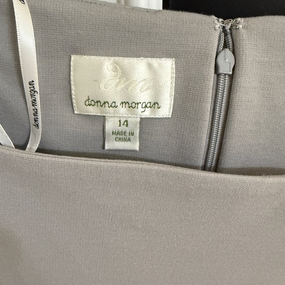 Donna Morgan Gray and Brown Mini Dress - Picture 2 of 6